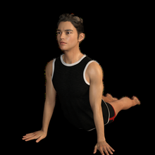 yoga garçon 3 durée vie fille homme femme leggings pose 3d print model - Mito3D