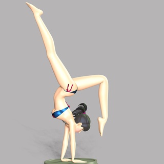 yoga ragazza fan art donne body costume bagno nuoto anime manga 3dprint 3dprinting figura statua cartone animato comico animale personaggio gioco design 3d print model - Mito3D