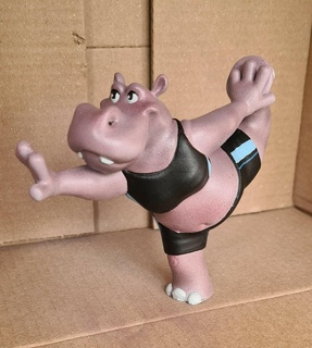 yoga hippo hippopotamus hipo animal decoration toy excersize 3d print model - Mito3D