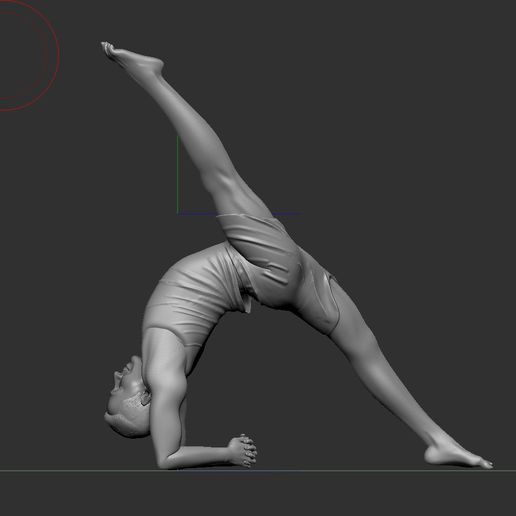 Yoga Pose Gesicht Miniatur Modell 3D print model - Mito3D
