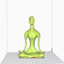 yoga zen scultura figura posa lotus 3d print model - Mito3D