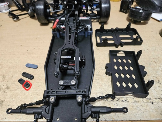 yokomo yd2 steering post brace rccarparts 3d print model - Mito3D