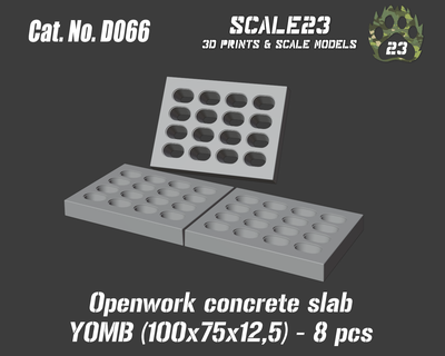 yomb concrete slab 3d print model - Mito3D