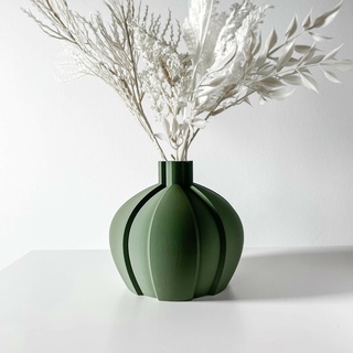 yomu kısa vazo modern benzersiz ev dekor kurutulmuş korunmuş çiçek aranjman 3d print model - Mito3D