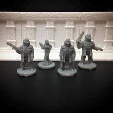 yong bu-gong racketeers 18mm scale game 3d print model - Mito3D