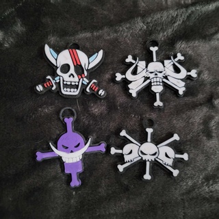 yonko crew pack 6 designs keychain key chain one piece anime kaido beast pirates pirates jolly roger blackbeard big mom roger gold roger red haired pirates shanks whitebeard ace shirohige  3d print model - Mito3D