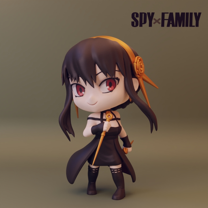 müde schmieden Spion Familie spyxfamily yorforge Chibi Nendoroid Fan Art Zahl 3D print model - Mito3D