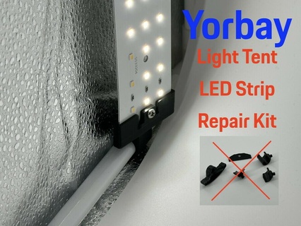 yorbay lumière tente led strip rechange clips outils agrafe ersatzteil légèrement zelt photo détachée pièces réparation DIY remplacement 3d print model - Mito3D