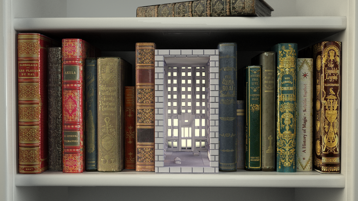 york booknook casa libro fermalibri edificio taxi americano impero biblioteca grattacielo san francisco crimine csi bibliotecario biblioteche 3d print model - Mito3D