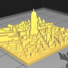 York ciudad 3d print model - Mito3D