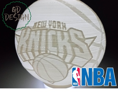 York Knicks Basketball Teelicht lesen Licht Party verschiedene Neu nba 3d print model - Mito3D