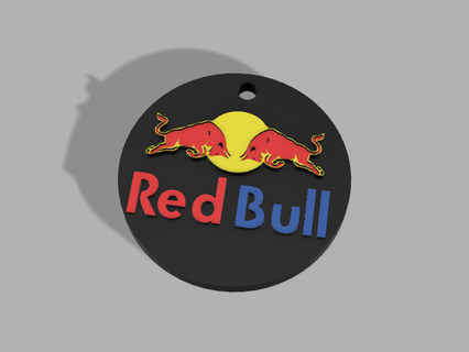 Iorque vermelho touros chaveiro touro futebol rede chaves EUA 3d print model - Mito3D