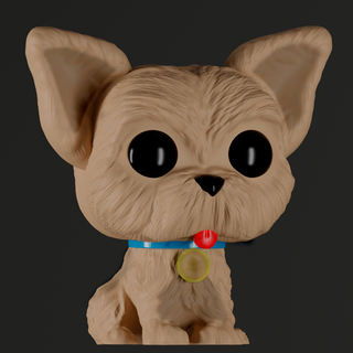 yorkshire terrier funko 3d print model - Mito3D