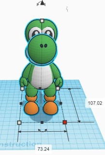yoshi Mario gioco 3d print model - Mito3D