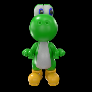 yoshi dinosauro Mario bros nintendo video Giochi 3d print model - Mito3D