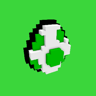 yoshi Yumurta piksel sanatı 3d pokeball anahtarlık logo 2d Mario pokemon Pikaçu Luigi benzin pompası Zelda oyun Minecraft anime oyuncak popüler Bedava düşük poli 3d print model - Mito3D
