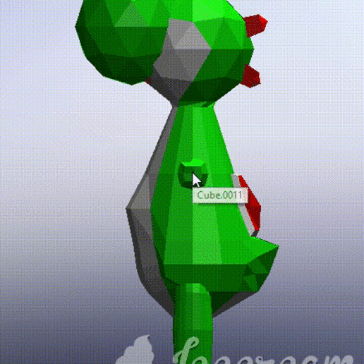 Yoshi Mario bross 3D print model - Mito3D