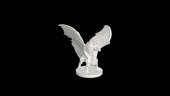 young brass dragon 3d print model - Mito3D