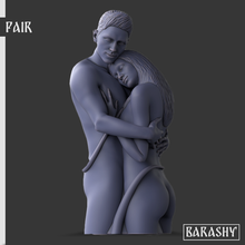 young couple beautiful plexus love passion candle hug warmth touch tactility care man woman 3d print model - Mito3D