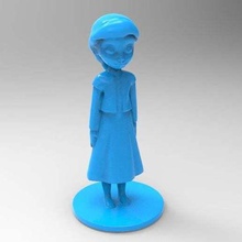jovem Elsa congeladas esculturas 3d print model - Mito3D