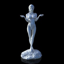 jovem escultura a arte o corpo alta poli Impressão 3d 3d print model - Mito3D