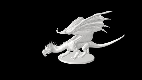 Jeune vert dragon 3d print model - Mito3D