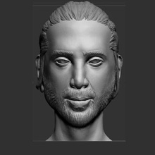 junger Mann 3 Kunst youngman Kopf Gesicht Männer zbrush Modell statue Skulptur 3d print model - Mito3D