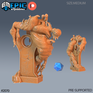 young slime demon dnd miniature tabletop miniatures gaming monster 3d model rpg dndminis stl file Game epic-miniatures dndminiatures 3dprint 3dminiature printedminis 3dprinting dungeon fantasy roleplaying dragon warrior undead pre-supported 3d print model - Mito3D