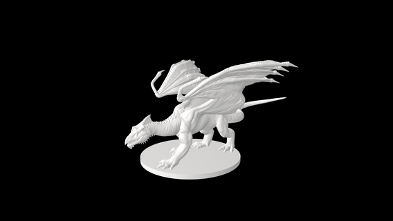 jung Weiß Drachen 3d print model - Mito3D