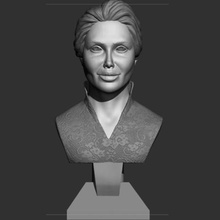 junge Frau Kunst Gesicht Kopf Frauen zbrush Modell statue Skulptur 3d 3d print model - Mito3D