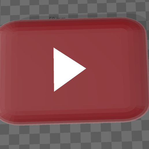 youtube logo affiche art Youtube social réseau 3D print model - Mito3D