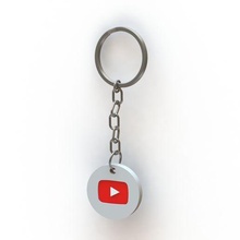youtube keychain 3d print model - Mito3D