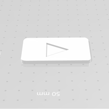 Youtube logo décoration 3d print model - Mito3D