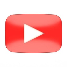 Youtube logo herramienta 3d símbolo simbolos medios comunicación social red Internet 3d print model - Mito3D