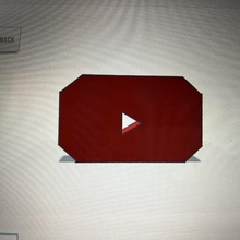 Youtube logo 3d print model - Mito3D