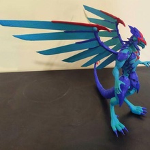yu-gi-oh galaxy-eyes photon dragon 3d print model figure game dragon toy yu gi yugioh