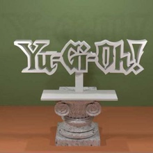 yu-gi-oh logo art anime il segno yugioh segni loghi 3d print model - Mito3D