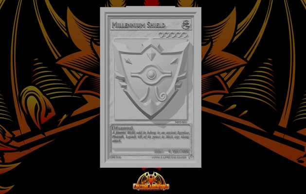 yugioh 3d carta millennio scudo gioco aria neos pokemon customcardworld deckbox 3d print model - Mito3D
