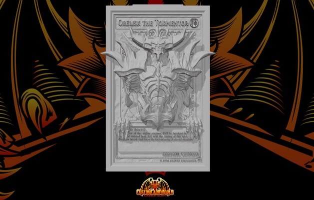 yugioh 3d carta obelisco aguzzino gioco aria neos pokemon customcardworld deckbox 3d print model - Mito3D