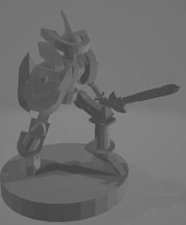 yugioh alpha aimant guerrier miniature ddm figure table 3d print model - Mito3D