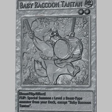 yugioh baby raccoon tantan art yu gi 3d print model - Mito3D