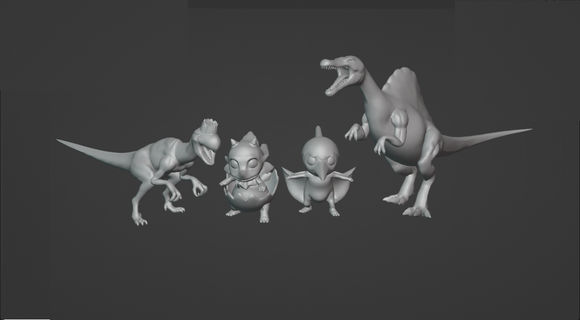 Yugioh Dinozor 3d yazdırılabilir stl model şekil paketlemek ddm Saurian dino dnd Zindanlar ejderhalar savaş masa oyunu çekiç rpg Dünya karanlık Yugi muto Exodia seto Kaiba 3d print model - Mito3D