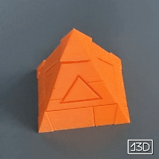 yugioh téléphone titulaire soutien millénaire puzzle pyramide anime cartes jouets lifehack maison impression endroit 3d print model - Mito3D