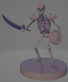 yugioh zombi guerrier squelette miniature ddm figure Jeu table yu gi 3d print model - Mito3D