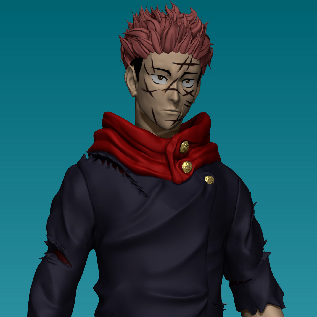 yuji itadori - jujutsu kaisen gojo anime sukuna 3D print model - Mito3D