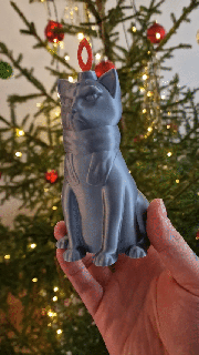 yule cat - figure 3d print model - Mito3D