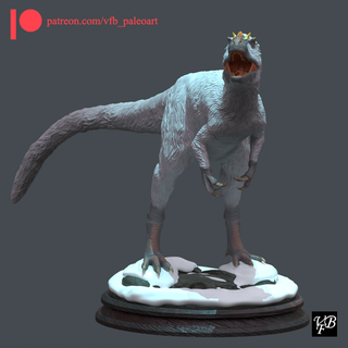 yutyrannus huali - statue 3d printing Art paleoart dinosaurs mammals animals nature 3d print model - Mito3D