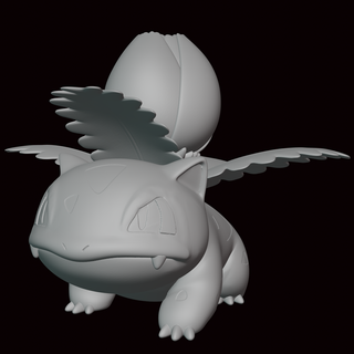 yvisaur Pokémon Zahl Statue Videospiel Videospiele Miniatur Skulptur Fan Art Figur Kanto go 3d print model - Mito3D