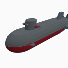 z 11 personalizzato sottomarino regolare versione giocattolo acqua sott'acqua sommergibile 3d print model - Mito3D