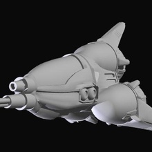 z- fighter pod stonetemplestudios zentraedi robotech 3d print model - Mito3D